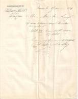 Escompte Et Recouvrements - Salvaire Fils & Cie - Banquiers - Limoux (Aude) - 1884 - Banque & Assurance