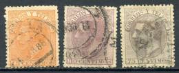 1882, ALFONSO XII, SERIE COMPLETA EN USADO. FULL SET USED - Used Stamps