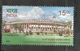INDIA, 2007,  53rd Commonwealth Parliamentary Conference, MNH,(**) - Nuevos