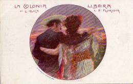 AK MUSIK OPER LA COLONIA LIBERA  LIBRETTO DI L.ILLICA E P.FLORIDIA , , OLD POSTCARD VOR 1904 - Opéra
