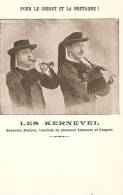 FOLKLORE BRETON . " Pour Le Christ Et La Bretagne " . LES KERNEVEL . Sonneurs Bretons Lauréats De Concours & Congrès - Bekende Personen