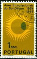 PORTOGALLO, PORTUGAL, ECLISSI SOLARE, 1964, FRANCOBOLLO USATO, Scott 934, YT 947, Afi 937 - Used Stamps