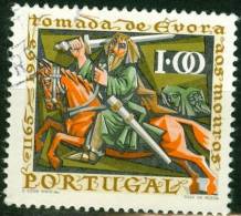 PORTOGALLO, PORTUGAL, CONQUISTA CITTA EVORA, 1966, FRANCOBOLLO USATO, Scott 974, YT 987, Afi 977 - Used Stamps