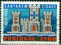 PORTOGALLO, PORTUGAL, STEMMA, COAT OF ARMS, SANTAREM, 1970, FRANCOBOLLO USATO, Scott 1076, YT 1090, Afi 1081 - Oblitérés