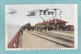 Mid Lake Station , OGDEN - LUCIN  Cutt-off, Southern Pacific R. R.  -  1908  - BELLE  CARTE ANIMEE - - Sonstige & Ohne Zuordnung