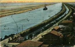 CANAL VUE DU CANAL ET L'EAU DOUCE VG SENZA FRANCOBOLLO XARONA ORIGINALE D´EPOCA 100% - Suez