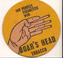 Cigarettes/Boar's Head / Tobacco/\"/années 80      SOUB3 - Beer Mats