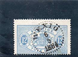 SUEDE 1881-93 O DENT 13 - Dienstzegels