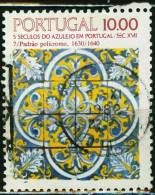 PORTOGALLO, PORTUGAL, MAIOLICA PORTOGHESE, 1982, FRANCOBOLLO USATO, Scott 1530, YT 1554, Afi 1587 - Usado