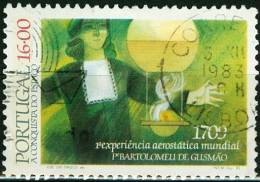PORTOGALLO, PORTUGAL, CONQUISTA DELLO SPAZIO, BARTOLOMEU DE GUSMAO,1983,  USATO, Scott 1581, YT 1591, Afi 1636 - Oblitérés