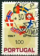 PORTOGALLO, PORTUGAL, LIBERO SCAMBIO, EFTA, 1967, FRANCOBOLLO USATO, Scott 1011, YT 1024, Afi 1014 - Used Stamps