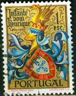 PORTOGALLO, PORTUGAL, STEMMA, COAT OF ARMS, INFANTE D. HENRIQUE, 1960, USATO, Scott 860, YT  873, Afi 863 - Used Stamps