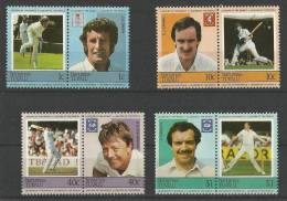 NANUMEA-TUVALU - TIMBRES NEUFS* N° 2 - 1984 - JOUEURS CRICKET CELEBRES - SERIE COMPLETE - VOIR SCAN - Tuvalu