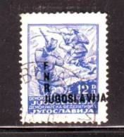 Yugoslavia 1949   Mino 597 Overprint Defective - Used Stamps