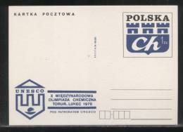 POLAND PC 1978 10TH INTERNATIONAL CHEMISTRY OLYMPICS TORUN UNESCO MINT SCIENCE - Chemistry