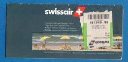 D475 / Billet D´avion Airplane Ticket SWISSAIR - SOFIA ZURICH  - Bulgaria Bulgarie  Switzerland Suisse Schweiz - Europe