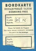 D457 / BORDKARTE , BOARDING PASS - Russia Russie Russland Rusland - Instapkaart