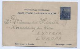 Argentina - Alma Fuerte, 1914. Postal Stationery To Austria, Small Format - Interi Postali