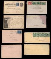 USA 4 Covers And Postcards 1897-1921 To Europe - Brieven En Documenten