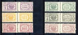 Luogotenenza Pacchi 1945. Sassone Serie 2105 (48-59) Molto Fresca, MH - Paketmarken