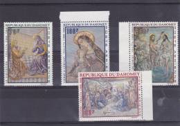 TIMBRES DAHOMEY -POSTE AERIENNE N° 93 A 96 NEUF SANS CHARNIERE  TABLEAUX FOUJITA - Andere & Zonder Classificatie