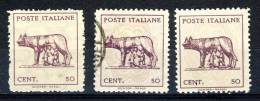 Luogotenenza 1945. Sassone, 515. Lupa Capitolina, Emissione Di Napoli, Nuovo, Usato E Nuovo Senza Filigrana - Andere & Zonder Classificatie