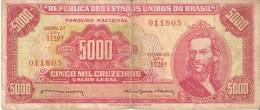 BILLETE DE BRASIL DE 5000 CRUZEIROS DEL AÑO 1964 (BANKNOTE) TIRADENTES - Brazilië