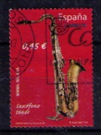 ESPAÑA 2010 - SAXOFONO TENOR - EDIFIL Nº 4550 - USADO - Gebruikt