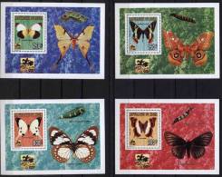 NIGER: Papillons 4 BLOCS DE LUXE Dentelés émis En 1995. (neuf Sans Charniere **) MNH Perforate - Papillons