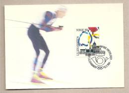 Norvegia - Cartolina Commemorativa Con Annullo Speciale: Olimpiadi Di Lillehammer - 1994 - Invierno 1994: Lillehammer