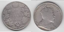 **** CANADA  - 50 CENTS 1906 EDWARD VII - SILVER - ARGENT **** EN ACHAT IMMEDIAT !!! - Canada