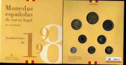 Espagne Spain Coffret Officiel BU 1 à 500 Pesetas 1998 KM MS 24 - Münz- Und Jahressets