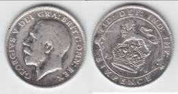 **** GRANDE-BRETAGNE - GREAT-BRITAIN - 6 PENCE 1914 - SIX PENCE 1914 GEORGE V - SILVER **** EN ACHAT IMMEDIAT !!! - H. 6 Pence