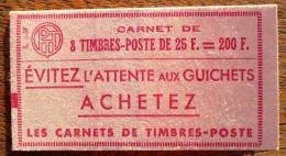 CARNET DE 8 TIMBRES 1011C-C 1 Marianne De MULLER (S.1-59)" Evitez L'attente Aux Guichets"  TTB . ** - Autres & Non Classés