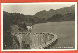 C1018 Barrage Et Lac De Montsalvens, Petite Animation. Glasson. Cachet 1929. - Autres & Non Classés