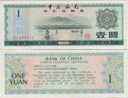 CHINE - CHINA **** 1 YUAN - ONE YUAN BANK OF CHINA - FOREIGN EXCHANGE CERTIFICATE - ZX 899315 **** EN ACHAT IMMEDIAT !!! - China