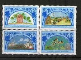 MARSHALL 1988 RELATIONS AVEC LE JAPON  YVERT N°216/19  NEUF MNH** - Marshall Islands