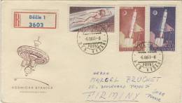 FDC  1961 COSMOS STATION INTERPLANETAIRE # SATTELITE # ESPACE # LANCEMENT DECOLLAGE - FDC