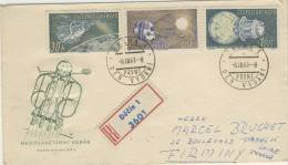 FDC  1961 COSMOS STATION INTERPLANETAIRE # SATTELITE # ESPACE # - FDC