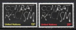 Nations Unies (New-York) - 1977 - Yvert N° 279 & 280 **  - Lutte Contre La Discrimination Raciale - Nuovi