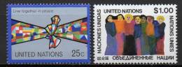 Nations Unies (New-York) - 1978 - Yvert N° 284 & 285 **  - Série Courante - Nuovi
