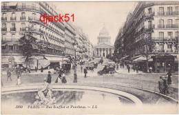 PARIS - Rue Soufflot Et Panthéon - LL (Belle Animation / Voitures / Tacots) - Panthéon