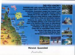 (600) Australia - QLD - Warwick + Map - Andere & Zonder Classificatie