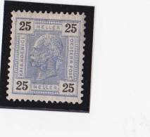 1905 25 HELLER OHNE LACKSTREIFEN NR: 1  ** - Unused Stamps