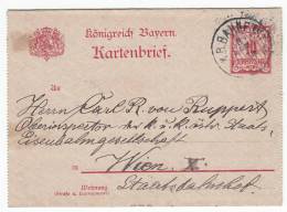 GERMANY - Konigreich Bayern, Cover, Year 1898 - Ganzsachen