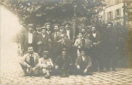 Paris ? Carte Photo Harmonie Des Charpentiers De La Seine En Greve ( Accordéon ) Greves - Staking