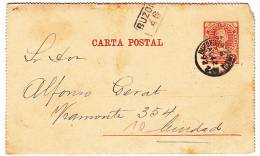 ARGENTINA - Carte Postale, Post Card, Year 1892, Buzon Seal Registered?, Orefon Gallego - Buenos Aires - Storia Postale