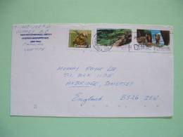 Canada 1994 Cover To England UK - Porcupine Animal - Park Cypress Hills - The Rocks - Lettres & Documents