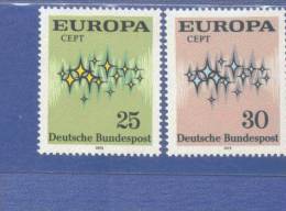 CEPT Sterne Bundesrepublik Deutschland 716 - 717 ** Postfrisch MNH - 1972