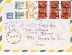 Lettre Cover BRESIL 1985, URUBICI Pour La FRANCE, TRIGO MAMONA EGLISE  /2939 - Covers & Documents